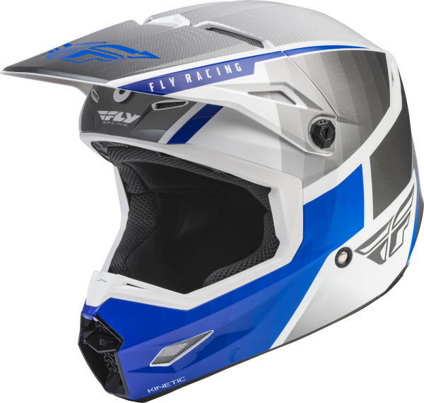 FLY RACING - KINETIC DRIFT HELMET BLUE/CHARCOAL/WHITE XS - Image 1