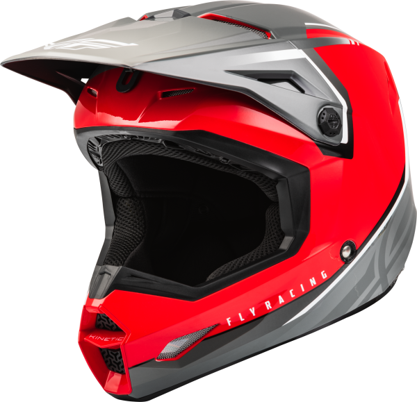 FLY RACING - KINETIC VISION HELMET RED/GREY 2X - Image 1