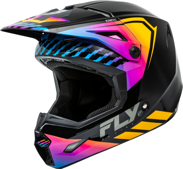 FLY RACING - KINETIC MENACE HELMET BLACK/SUNRISE 2X - Image 1