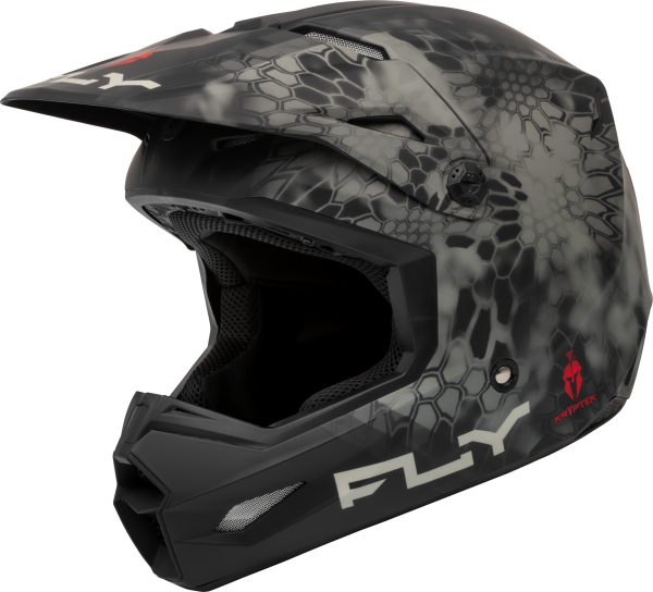 FLY RACING - KINETIC SE KRYPTEK HELMET MATTE MOSS GREY/BLACK XS - Image 1