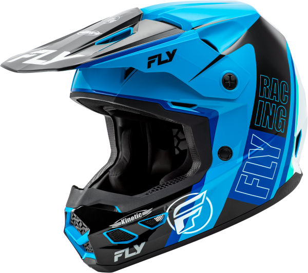 FLY RACING - KINETIC RALLY HELMET BLUE/BLACK/WHITE 2X - Image 1