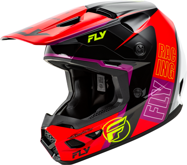 FLY RACING - KINETIC RALLY HELMET RED/BLACK/WHITE 2X - Image 1