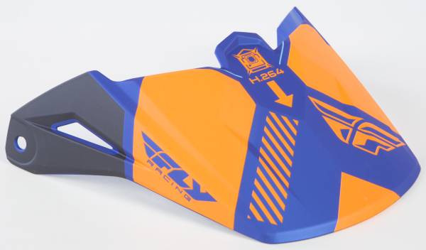 FLY RACING - ELITE ONSET VISOR MATTE BLUE/ORANGE - Image 1