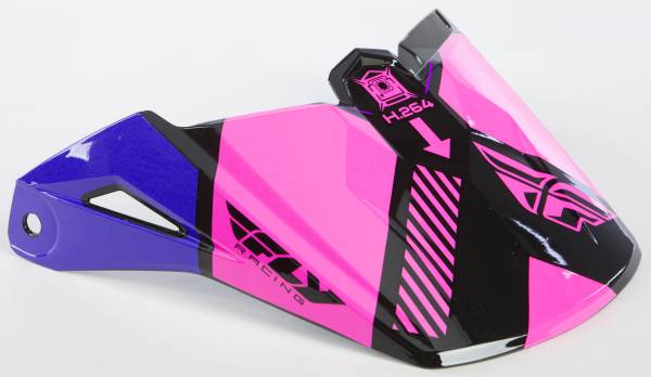 FLY RACING - ELITE ONSET VISOR PINK/PURPLE/BLACK - Image 1