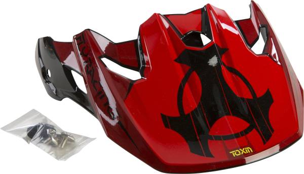 FLY RACING - TOXIN ORIGINAL VISOR RED/BLACK - Image 1