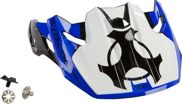 FLY RACING - TOXIN ORIGINAL YOUTH VISOR BLUE/BLACK/WHITE - Image 1