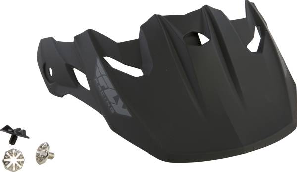 FLY RACING - TOXIN ORIGINAL YOUTH VISOR MATTE BLACK - Image 1