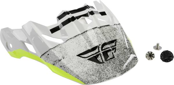 FLY RACING - TOXIN EMBARGO HELMET VISOR WHITE/BLACK - Image 1