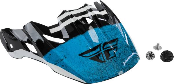 FLY RACING - TOXIN EMBARGO HELMET VISOR BLACK/BLUE - Image 1