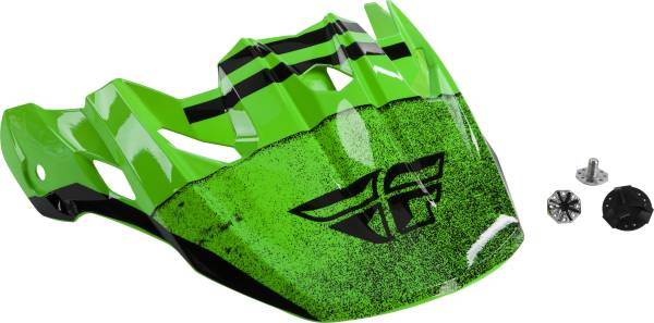 FLY RACING - TOXIN EMBARGO HELMET VISOR GREEN/BLACK - Image 1