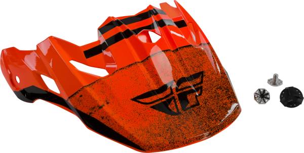 FLY RACING - TOXIN EMBARGO HELMET VISOR ORANGE/BLACK - Image 1