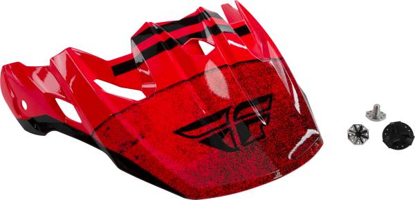 FLY RACING - TOXIN EMBARGO HELMET VISOR NEON RED - Image 1