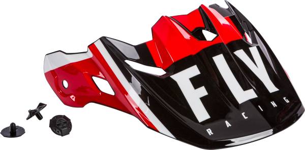 FLY RACING - TOXIN TRANSFER HELMET VISOR RED/BLACK/WHITE - Image 1