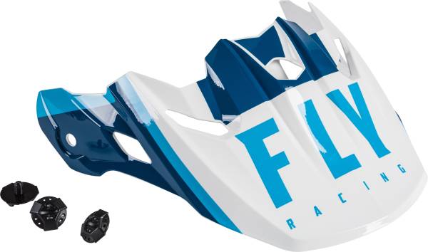 FLY RACING - TOXIN TRANSFER HELMET VISOR MATTE BLUE/WHITE - Image 1