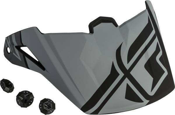 FLY RACING - ELITE GUILD VISOR MATTE GREY/BLACK - Image 1