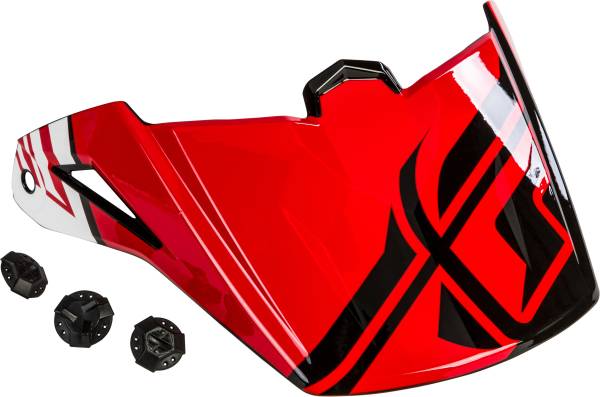 FLY RACING - ELITE GUILD VISOR RED/WHITE/BLACK - Image 1