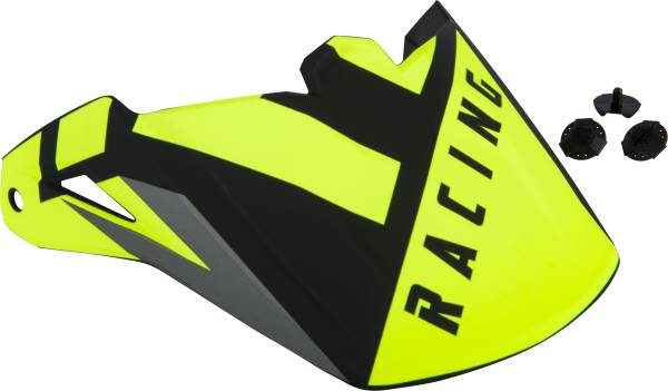 FLY RACING - ELITE VIGILANT HELMET VISOR MATTE BLACK/HI-VIS - Image 1