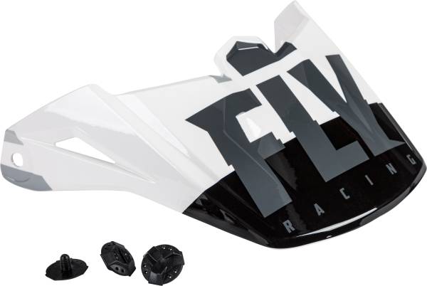 FLY RACING - KINETIC THRIVE HELMET VISOR WHITE/BLACK/GREY - Image 1