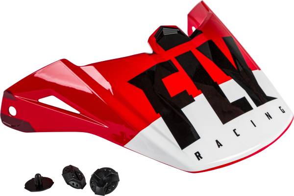 FLY RACING - KINETIC THRIVE HELMET VISOR RED/WHITE/BLACK - Image 1