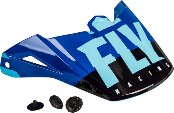 FLY RACING - KINETIC THRIVE HELMET VISOR BLUE/WHITE - Image 1