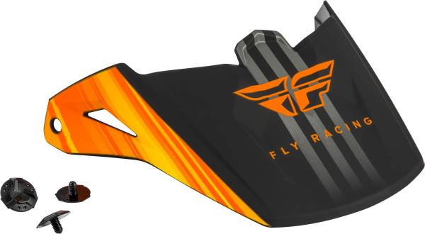 FLY RACING - KINETIC COLD WEATHER VISOR MATTE ORANGE/BLACK/WHITE - Image 1