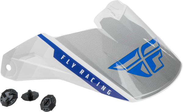 FLY RACING - KINETIC DRIFT HELMET VISOR BLUE/CHARCOAL/WHITE - Image 1