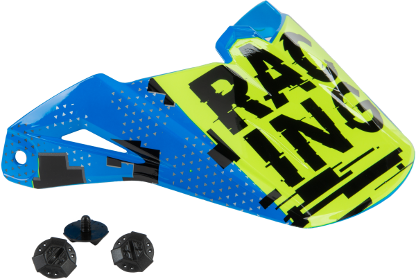 FLY RACING - YOUTH KINETIC SCAN VISOR BLUE/HI-VIS/PINK - Image 1