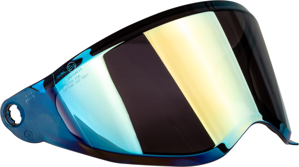 FLY RACING - TREKKER HELMET FACE SHIELD GOLD IRIDIUM - Image 1