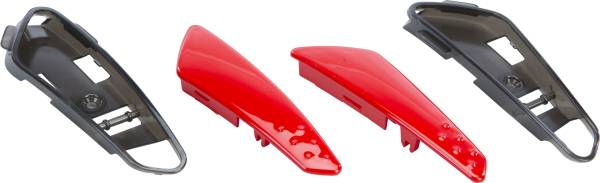 FLY RACING - LUXX FRONT JAW VENT RED L R 4 PCS W/SCREWS - Image 1