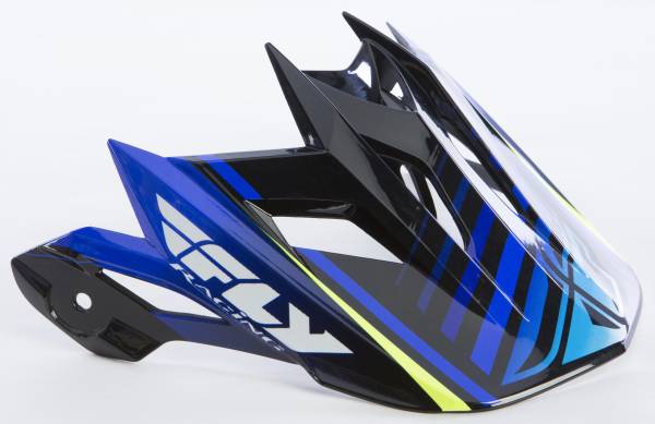 FLY RACING - DEFAULT HELMET VISOR (BLACK/BLUE) - Image 1