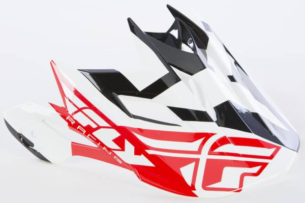 FLY RACING - 2013 DEFAULT VISOR RED/BLACK/WHITE - Image 1