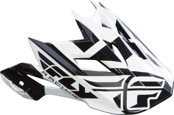 FLY RACING - 2015 DEFAULT VISOR WHITE/BLACK - Image 1