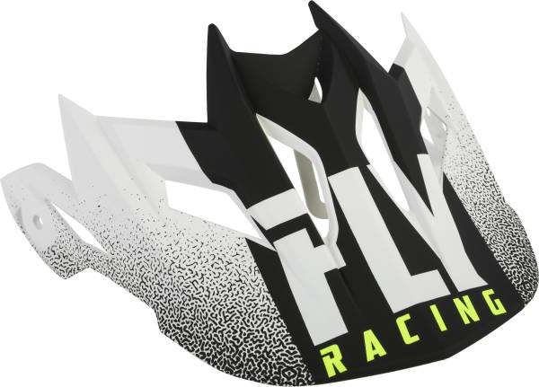 FLY RACING - DEFAULT 2019 HELMET VISOR MATTE WHITE/BLACK - Image 1