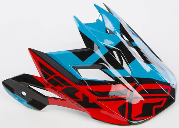 FLY RACING - 2016 DEFAULT VISOR TEAL/RED - Image 1