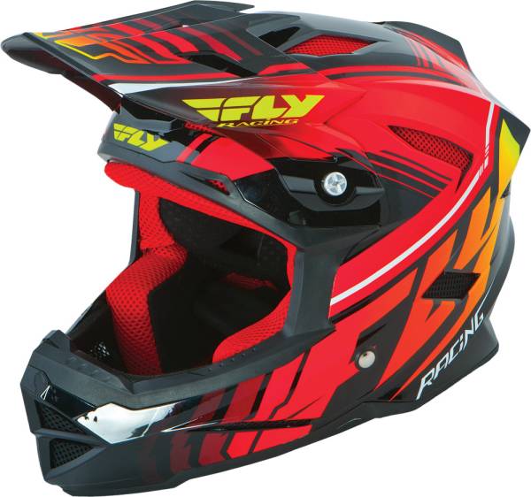 FLY RACING - DEFAULT HELMET BLACK/RED L - Image 1