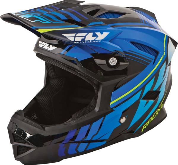 FLY RACING - DEFAULT HELMET BLACK/BLUE XS - Image 1