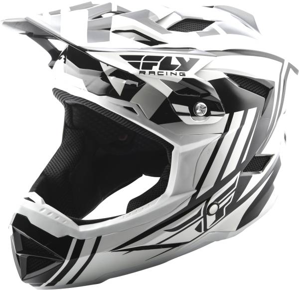 FLY RACING - DEFAULT HELMET WHITE/BLACK L - Image 1