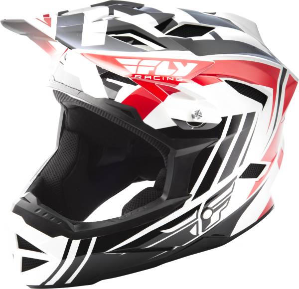 FLY RACING - DEFAULT HELMET RED/BLACKWHITE L - Image 1