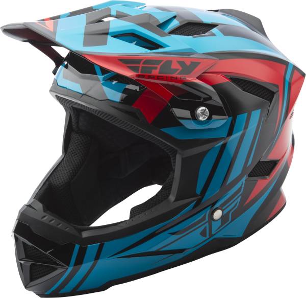 FLY RACING - DEFAULT HELMET TEAL/RED L - Image 1