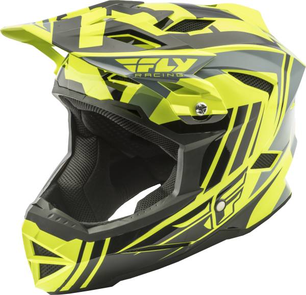 FLY RACING - DEFAULT HELMET HI-VIS/BLACK XS - Image 1