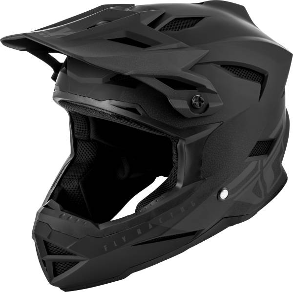 FLY RACING - DEFAULT HELMET MATTE BLACK/GREY LG - Image 1