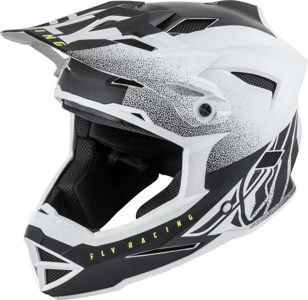 FLY RACING - DEFAULT HELMET MATTE WHITE/BLACK XS - Image 1