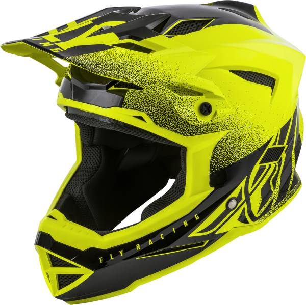 FLY RACING - DEFAULT HELMET HI-VIS YELLOW/BLACK XS - Image 1