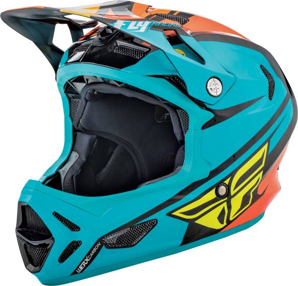 FLY RACING - WERX "RIVAL" GRAPHIC TEAL/ORANGE/BLACK LG - Image 1