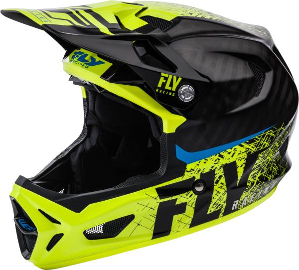 FLY RACING - WERX CARBON HELMET BLACK/HI-VIS LG - Image 1