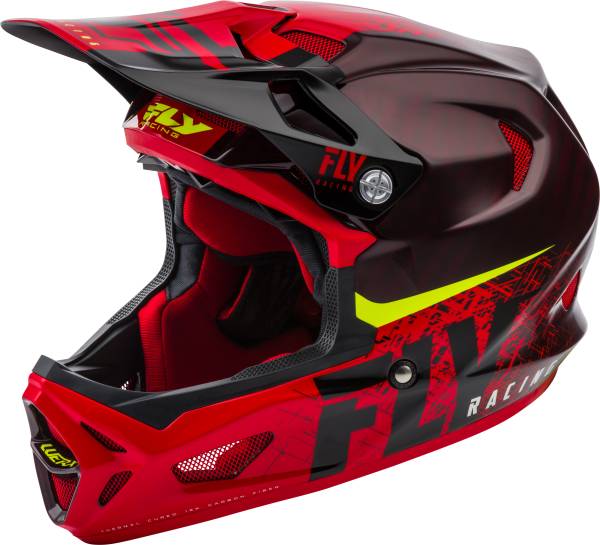 FLY RACING - WERX CARBON HELMET BLACK/RED LG - Image 1