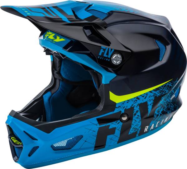 FLY RACING - WERX CARBON HELMET BLACK/BLUE LG - Image 1