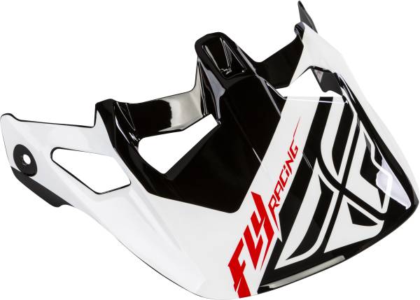 FLY RACING - WERX ULTRA HELMET VISOR WHITE/BLACK/RED - Image 1