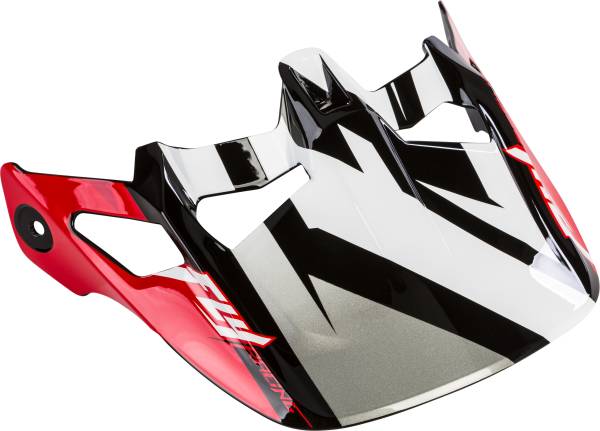 FLY RACING - WERX RIVAL HELMET VISOR RED/WHITE/BLACK - Image 1