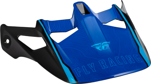 FLY RACING - WERX-R HELMET VISOR BLUE CARBON - Image 1